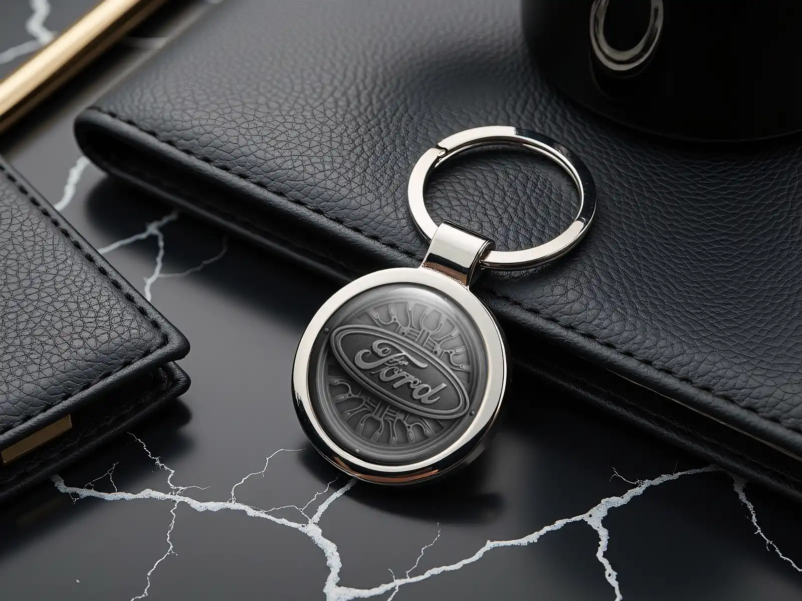 Ford Porte-clés Gravés Logo Premium Unique Max